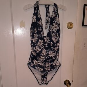 Marina Vida | Navy and White Floral One Piece Swimsuit